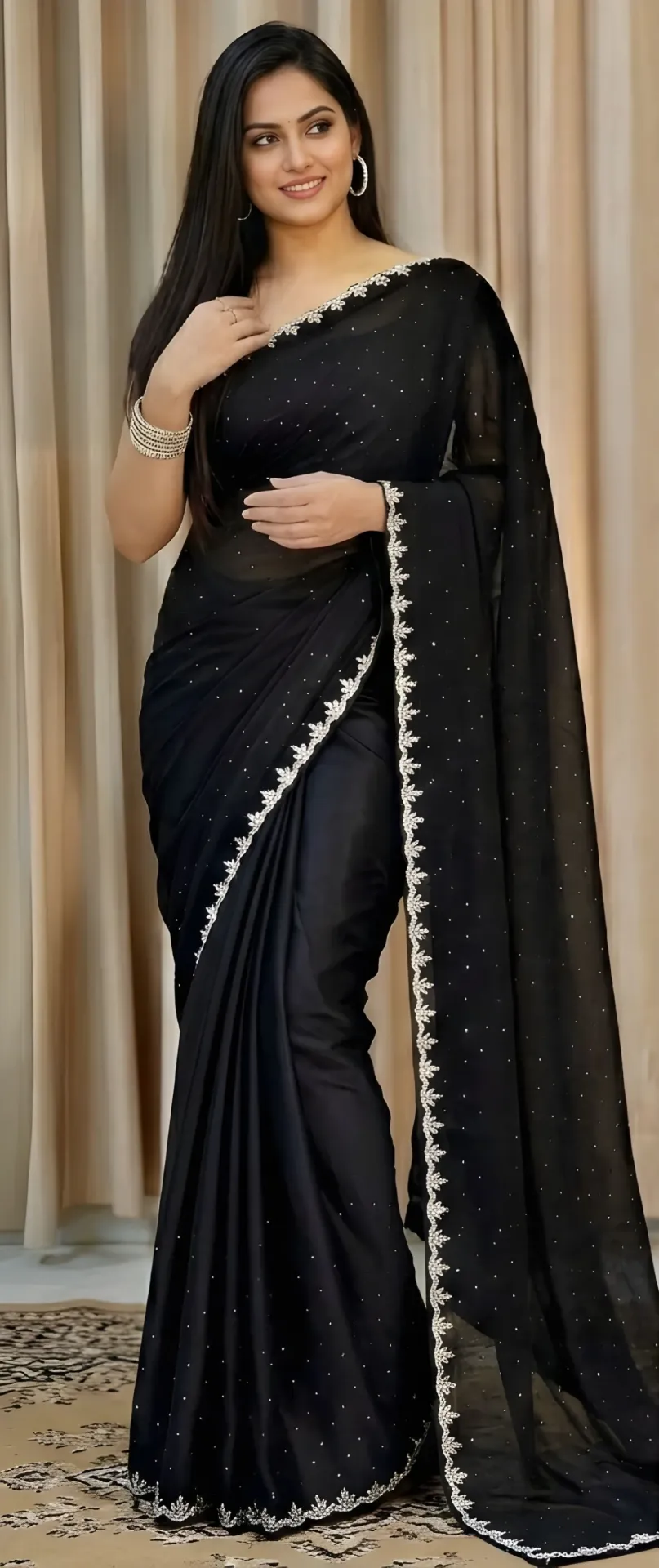 Premium Black Designer Saree