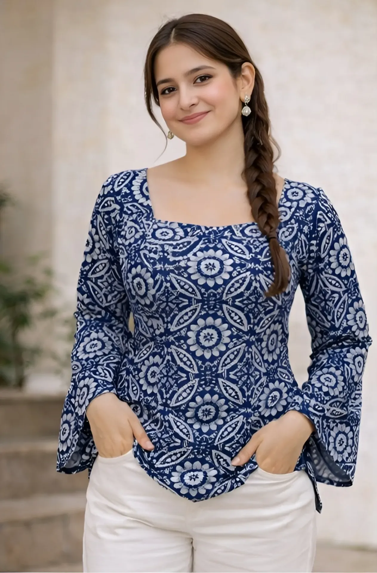 Khaturangvastra Beautiful trendy kurti (M)